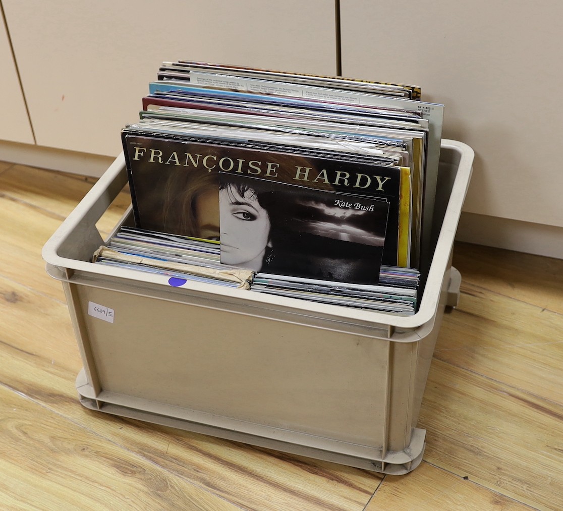A quantity of vinyl albums and singles
